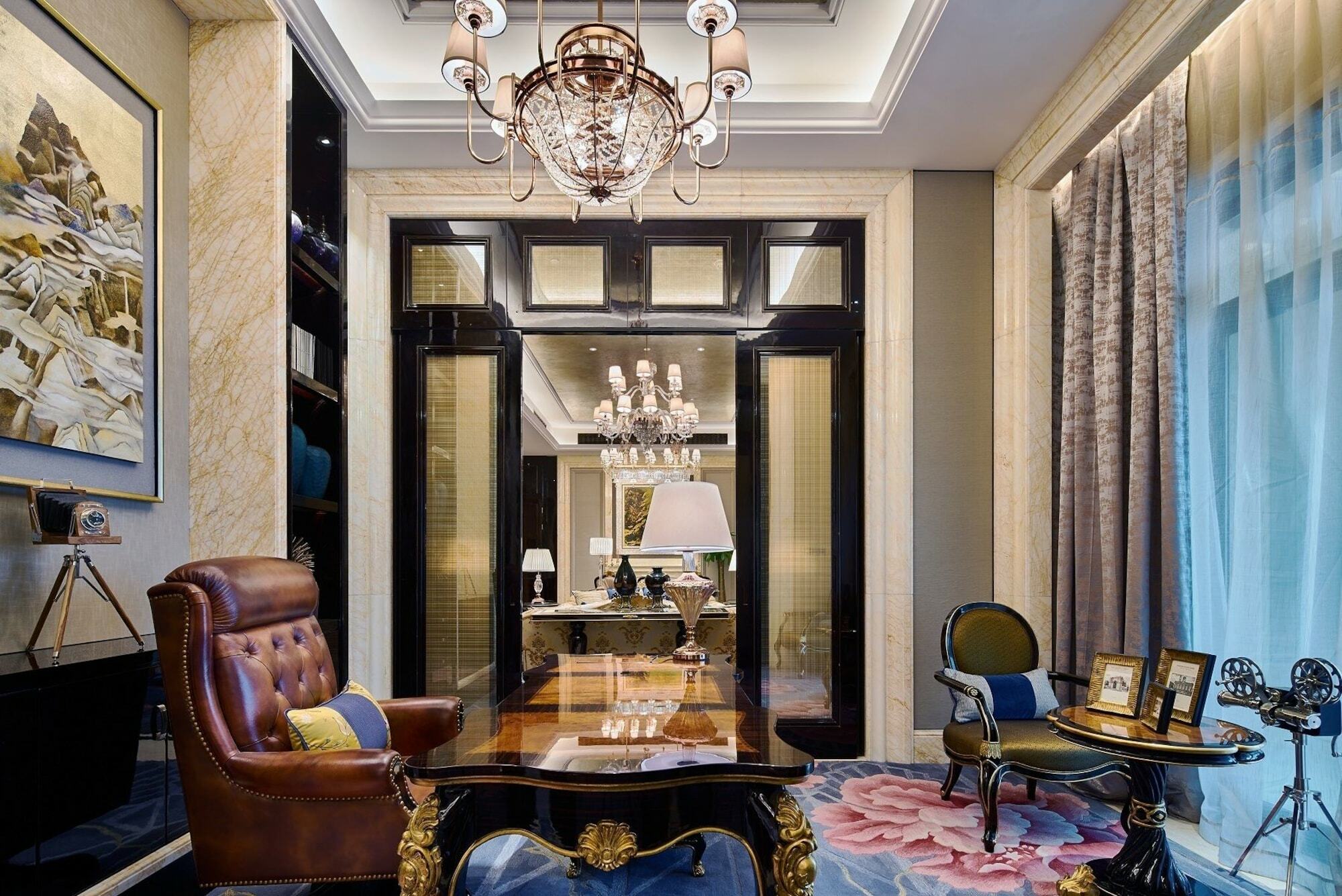 Hotel Wanda Realm Qingdao Movie Metropolis Exterior foto