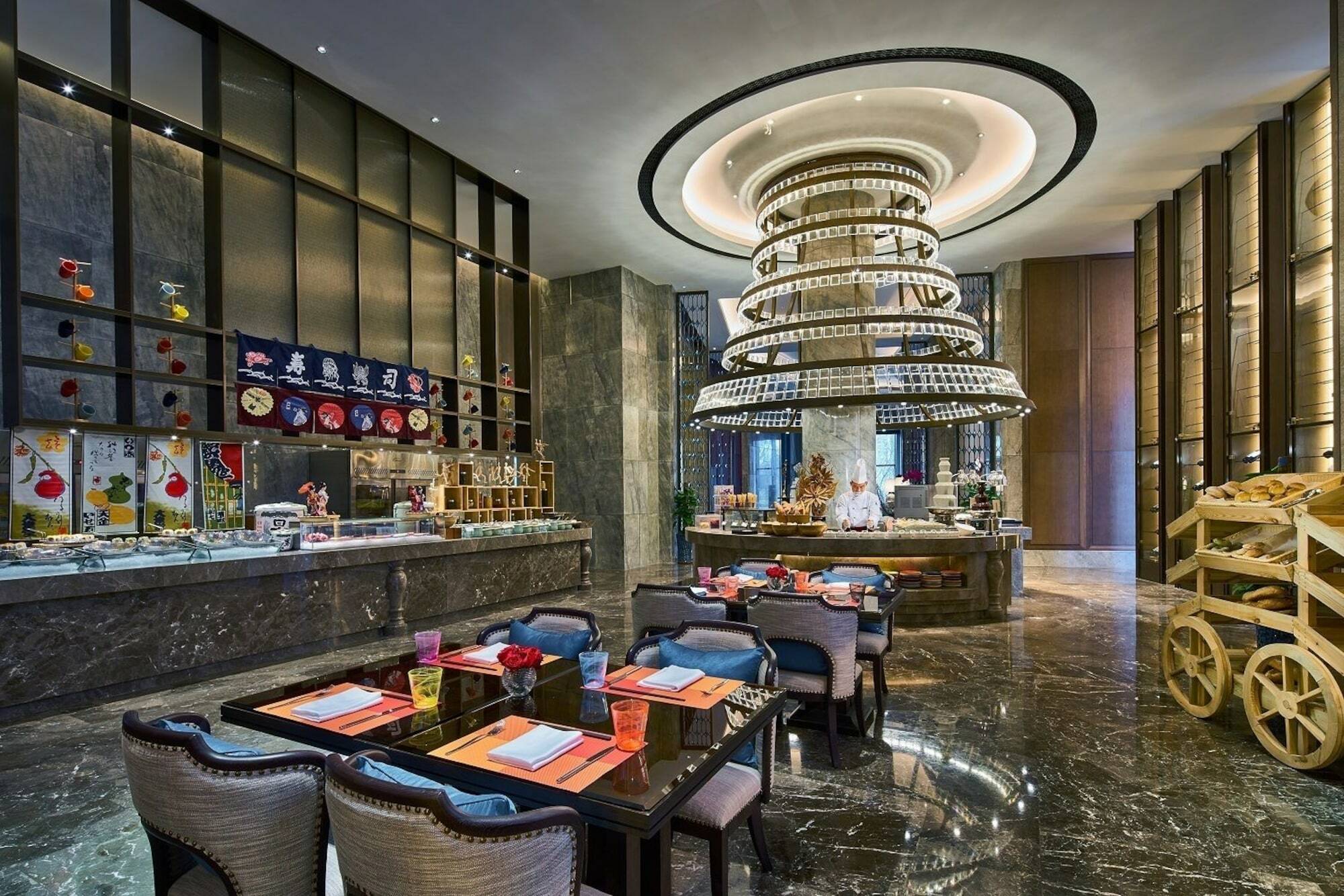 Hotel Wanda Realm Qingdao Movie Metropolis Exterior foto