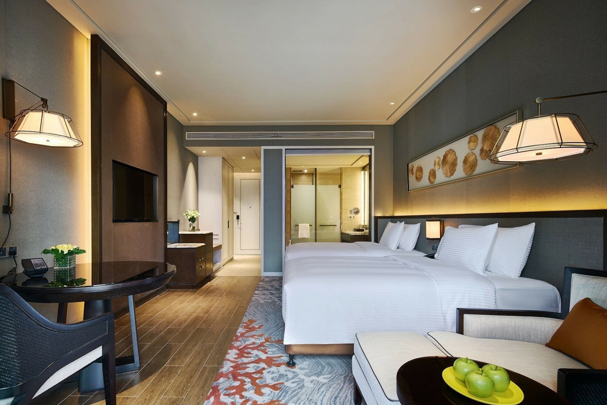 Hotel Wanda Realm Qingdao Movie Metropolis Exterior foto