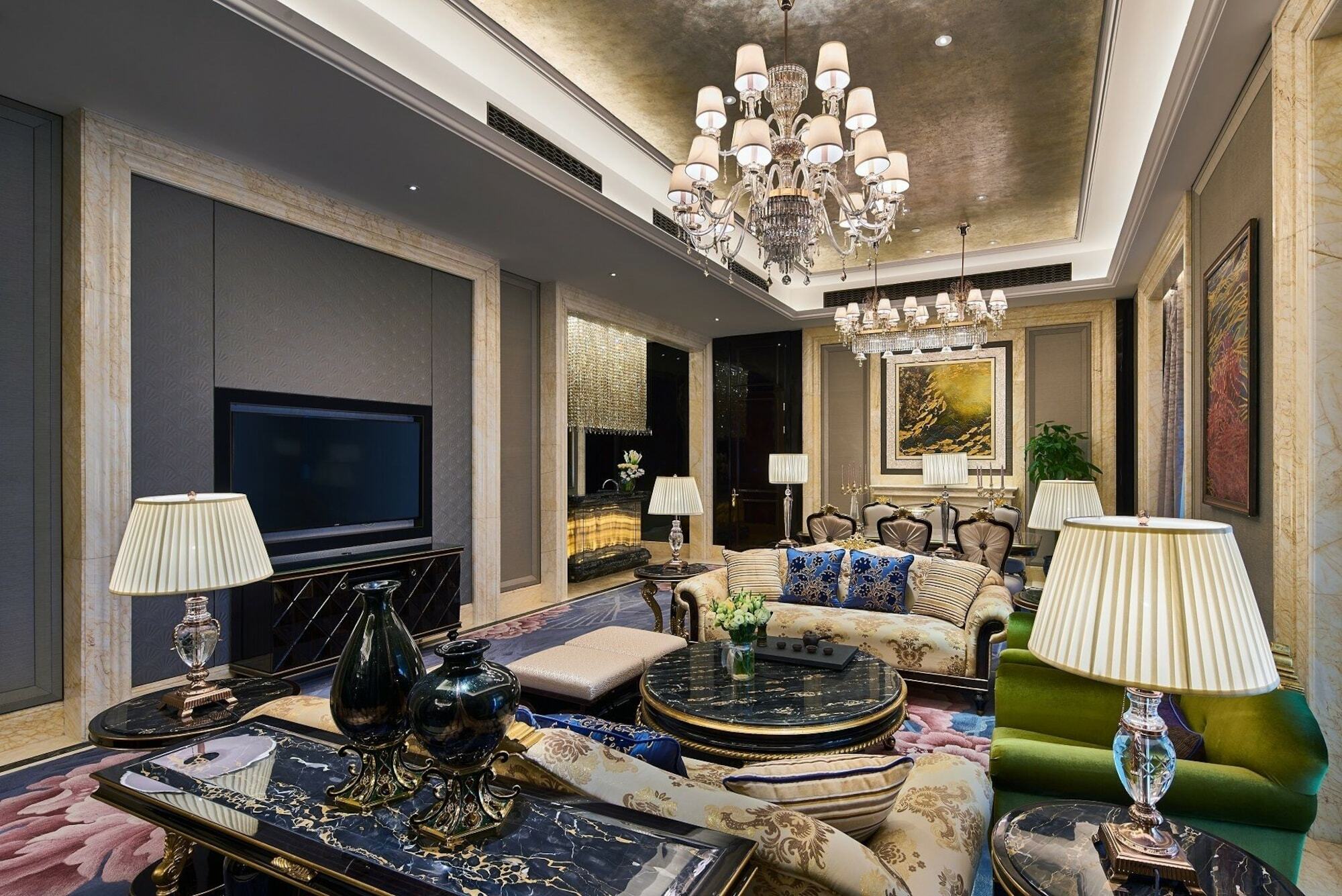 Hotel Wanda Realm Qingdao Movie Metropolis Exterior foto